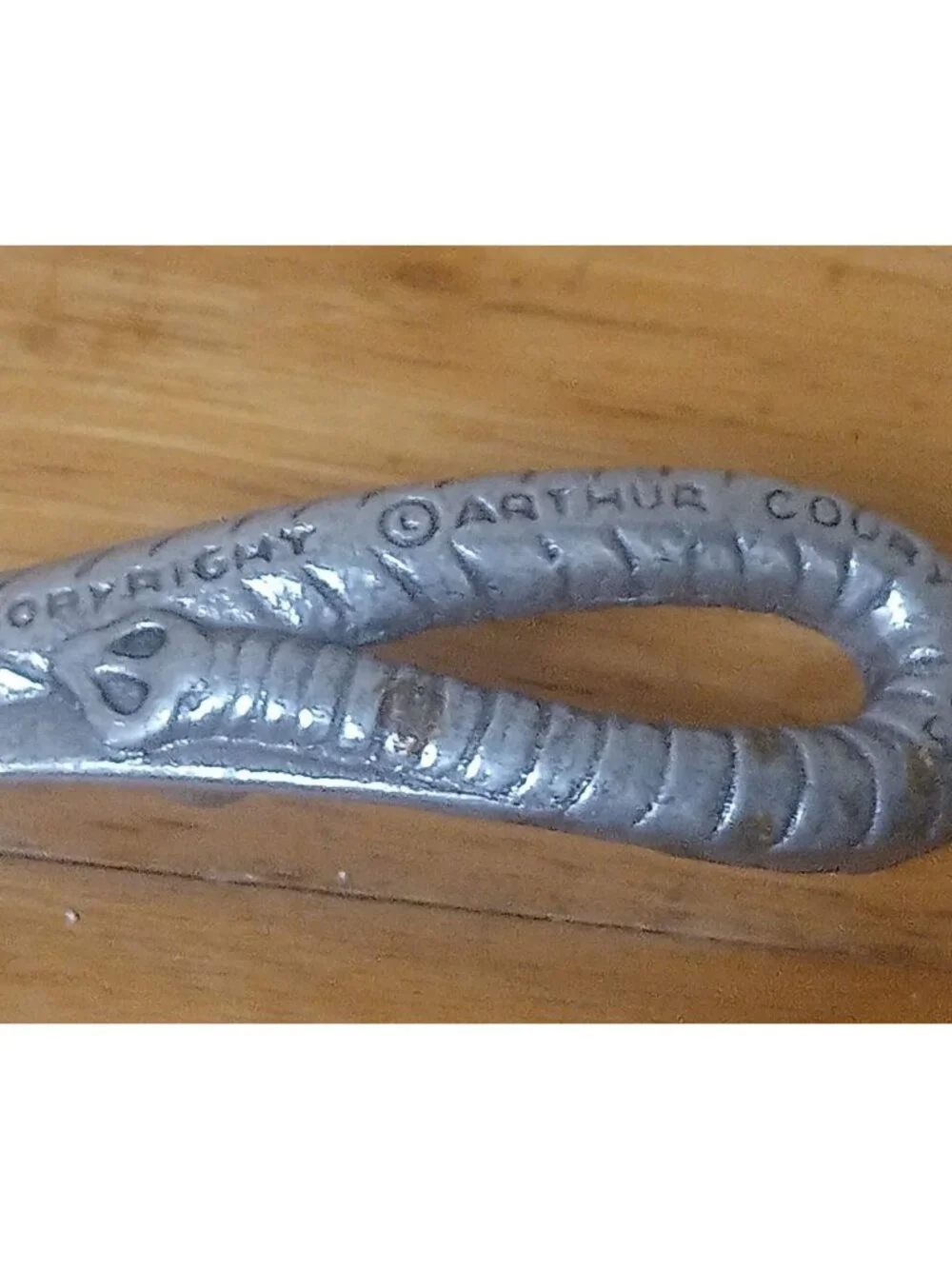 Vintage Arthur Court Elephant Aluminum Fork & Spoon Salad Serving Set, 1993